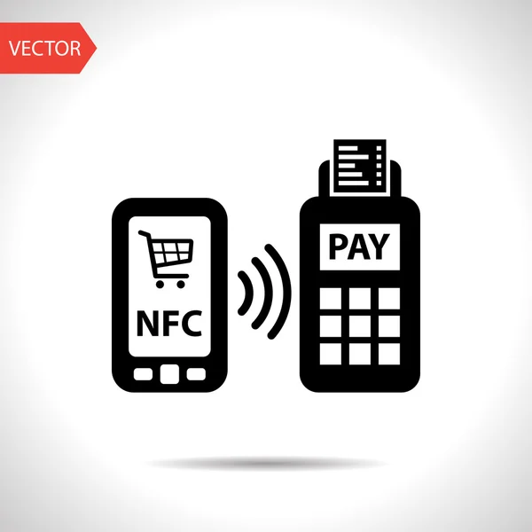NFC ödeme cep telefonu simgesi