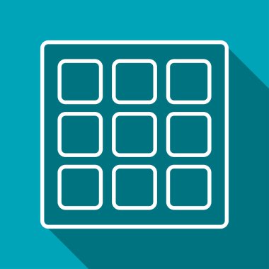 Simge vektör Belçika waffle. Gıda simgesi. Eps10