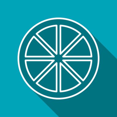 Vektör narenciye simgesi. Gıda simgesi. Eps10