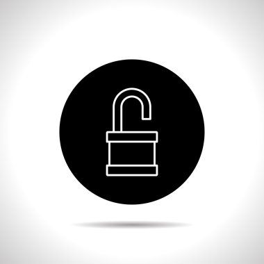 açılan asma kilit simgesi