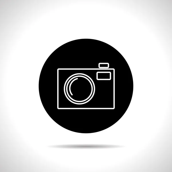 Icona della fotocamera fotografica — Vettoriale Stock