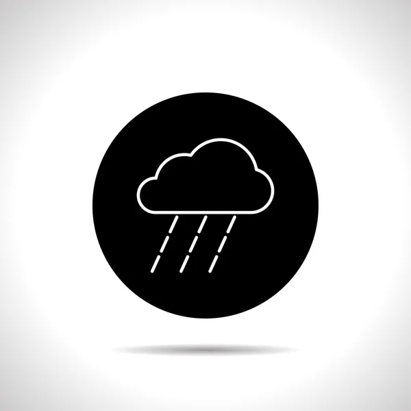 Icono de lluvia fuerte — Vector de stock