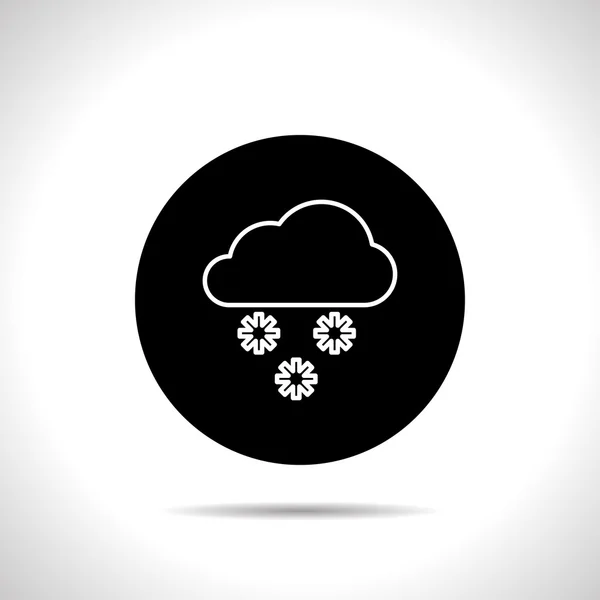 Icono de la nieve — Vector de stock