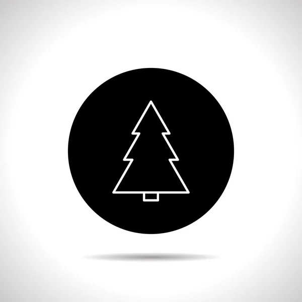 Xmas tree icon — Stock Vector