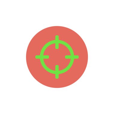 Düz web simgesi crosshair 