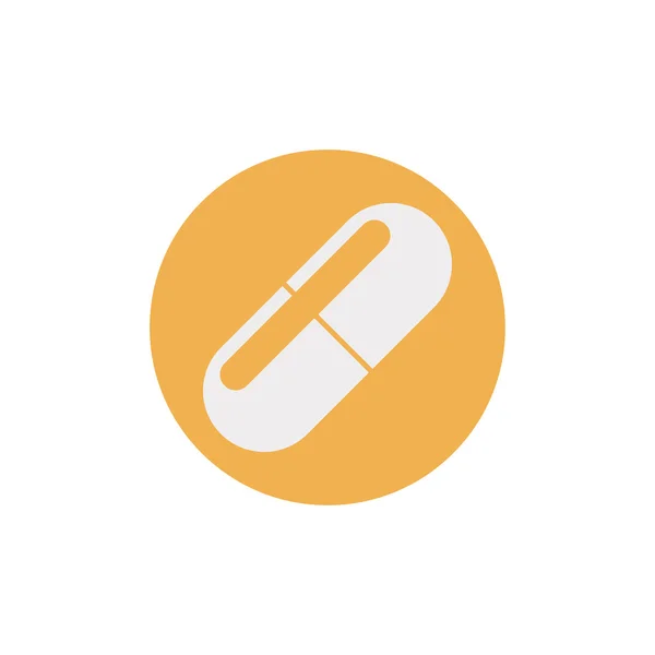 Platte web pictogram van drugs — Stockvector