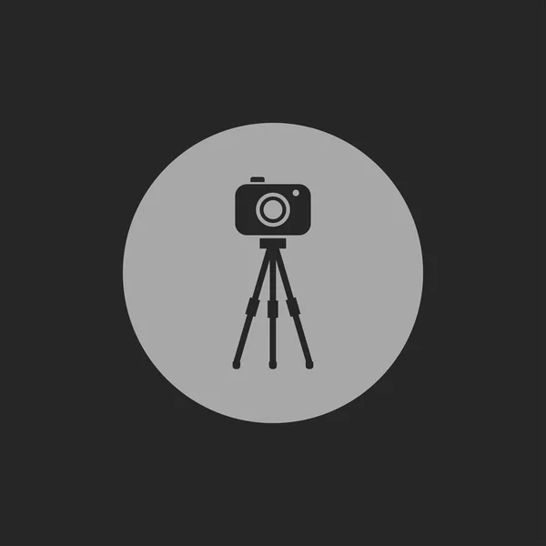 Camera on tripod icon — Stock Vector