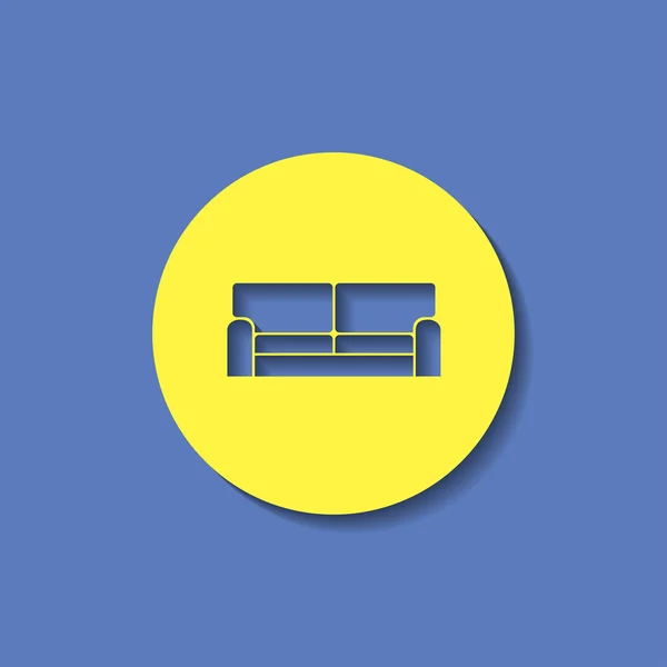 Vector icon kanapé — Stock Vector
