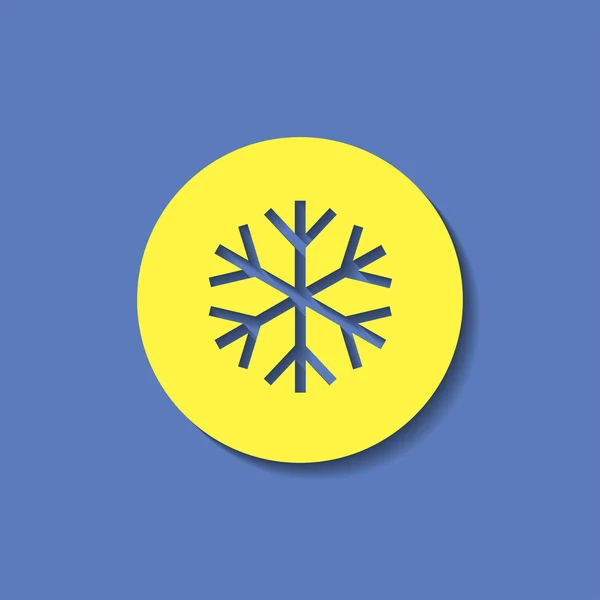 Vector sneeuw vlok pictogram — Stockvector