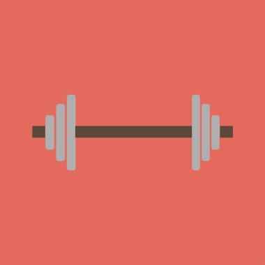 icon of barbell clipart