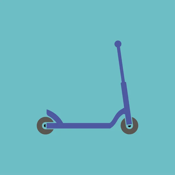 Pictogram van kind scooter — Stockvector