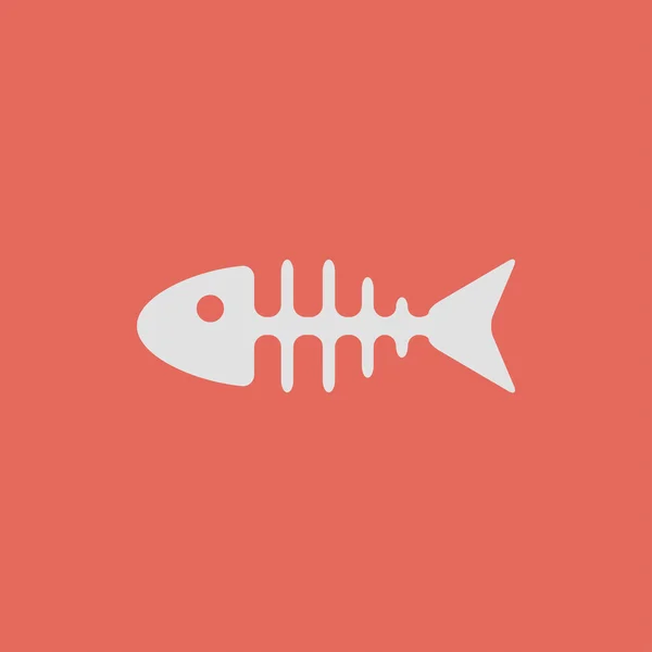 Icône de l'os de poisson — Image vectorielle
