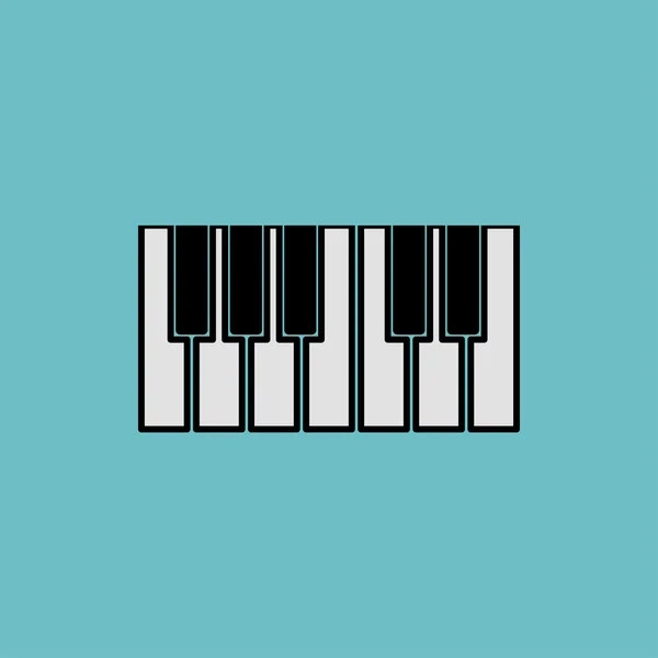 Icono de las teclas de piano — Archivo Imágenes Vectoriales