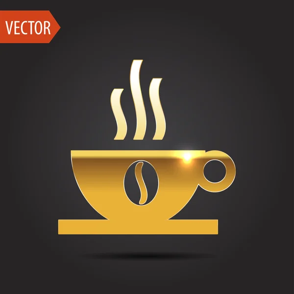 Ícone de xícara de café — Vetor de Stock