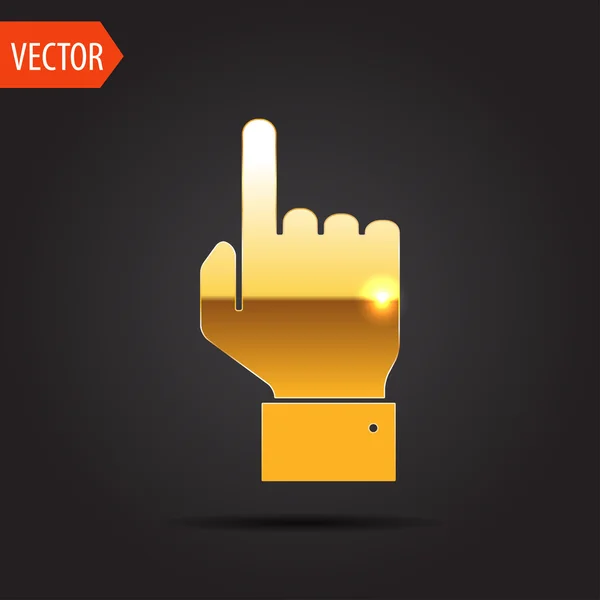 Icon of hand — Stock Vector