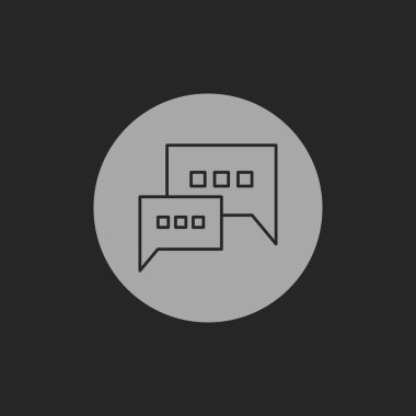 kabarcık konuşma diyalog simgesi