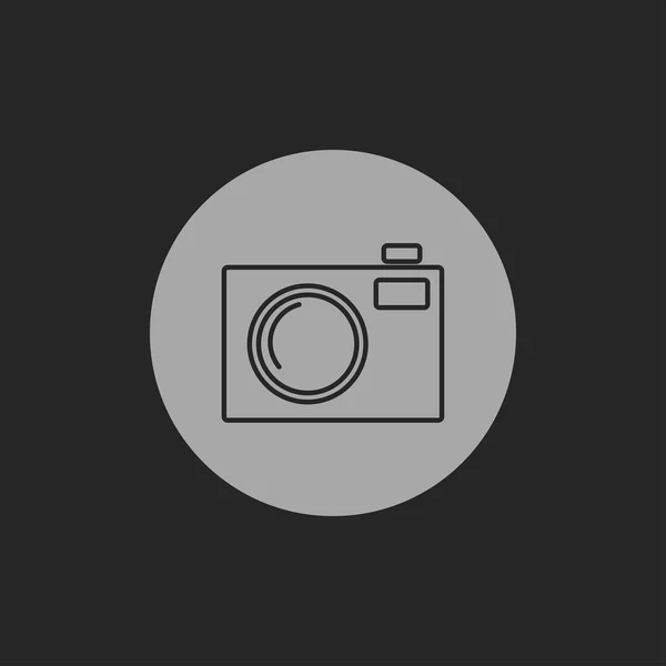 Icona della fotocamera fotografica — Vettoriale Stock