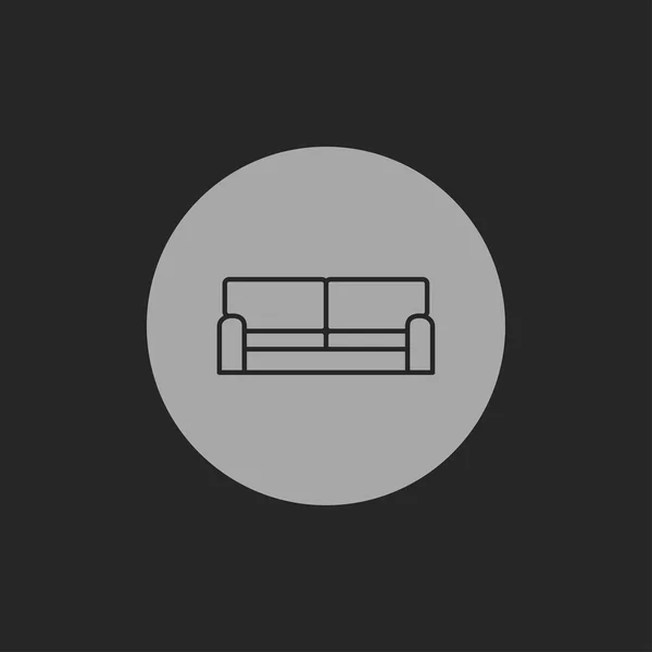 Icône de canapé — Image vectorielle