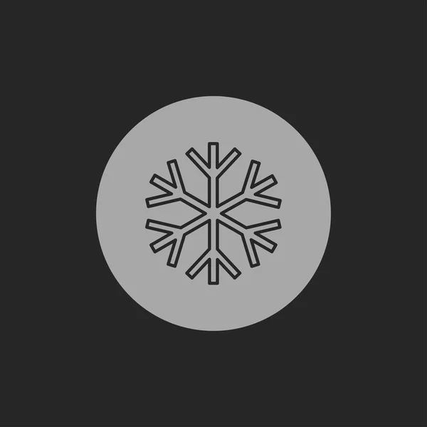 Vánoce ikona sněhu — Stockový vektor