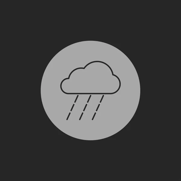 Icono de lluvia fuerte — Vector de stock