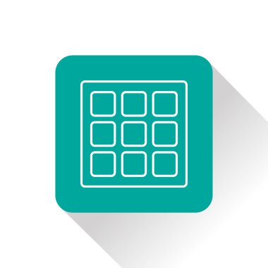 Simge vektör Belçika waffle. Gıda simgesi. Eps10