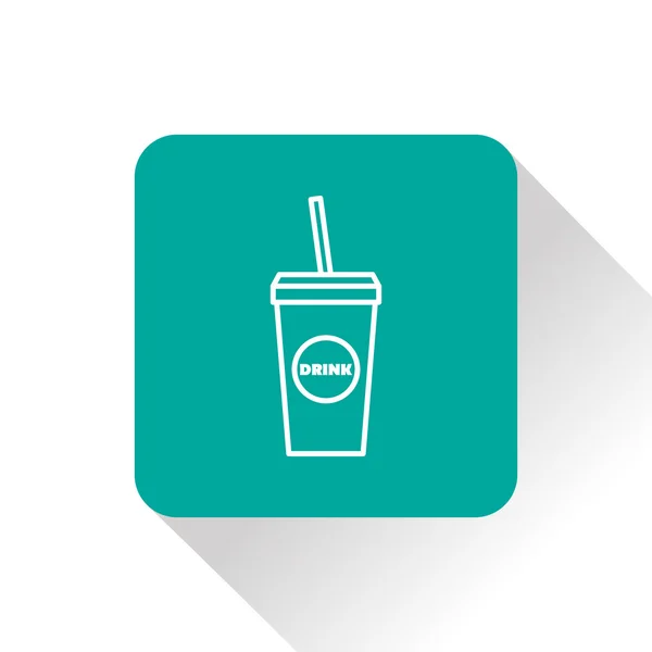 Icono de bebida vectorial. Icono de comida. Eps10 — Vector de stock