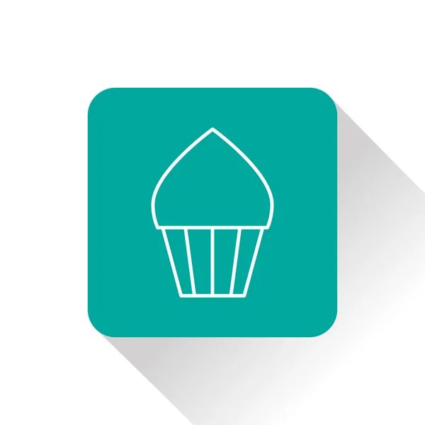 Icono de cupcake vectorial. Icono de comida. Eps10 — Vector de stock