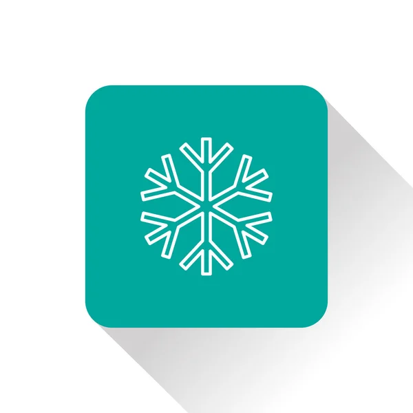 Xmas pictogram van sneeuw — Stockvector