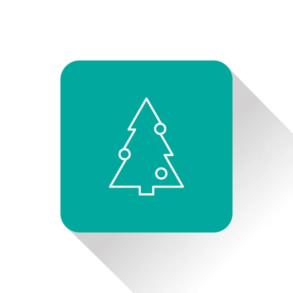 Pictogram van de kerstboom — Stockvector