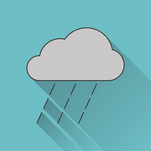 Icône de fortes pluies — Image vectorielle