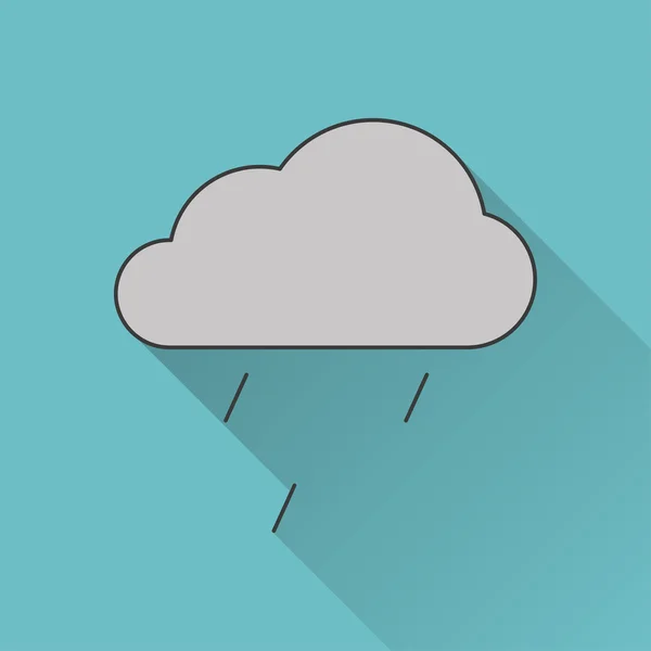 Ikona déšť — Stockový vektor