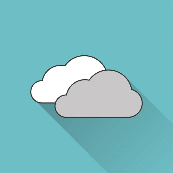 Icon of clouds — Stock Vector