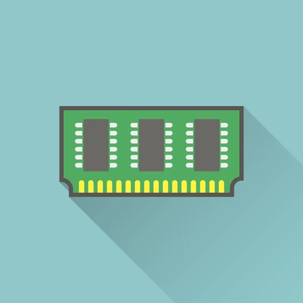 Иконка чипа памяти — стоковый вектор