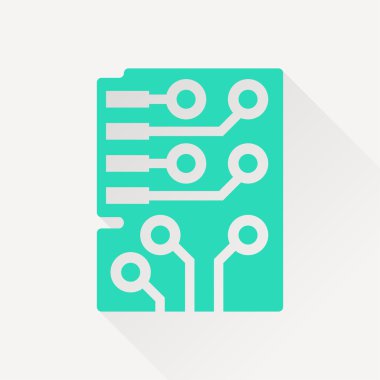 Uzun gölge ile vektör simgesi