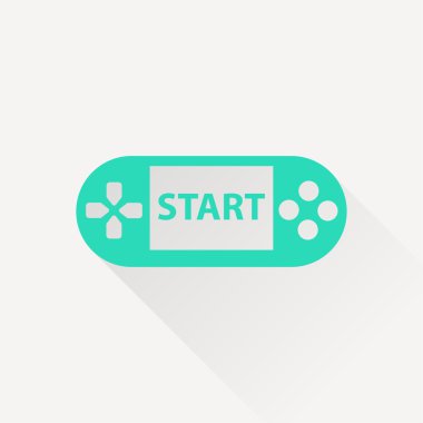 Uzun gölge ile vektör simgesi