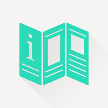 Uzun gölge ile vektör simgesi