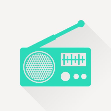 Uzun gölge ile vektör simgesi