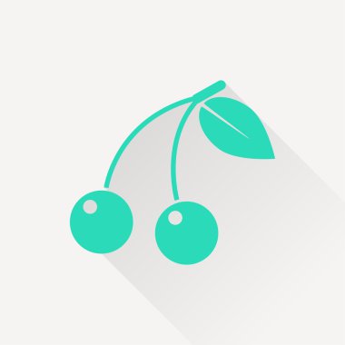 Uzun gölge ile vektör simgesi