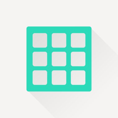 Uzun gölge ile vektör simgesi