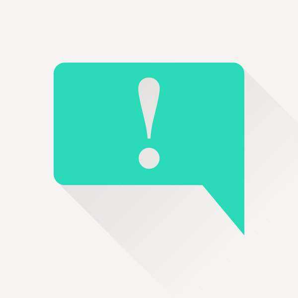 Vector icon with long shadow