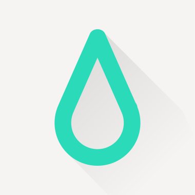 Uzun gölge ile yeşil simge