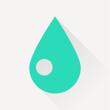 Uzun gölge ile yeşil simge