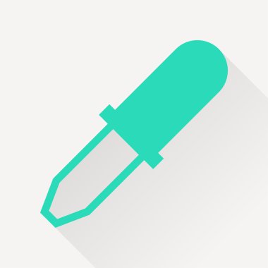 Uzun gölge ile yeşil simge