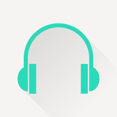 Uzun gölge ile yeşil simge