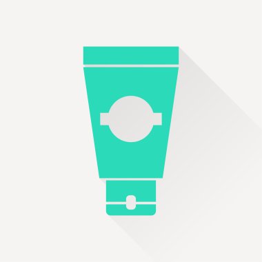 Uzun gölge ile yeşil simge