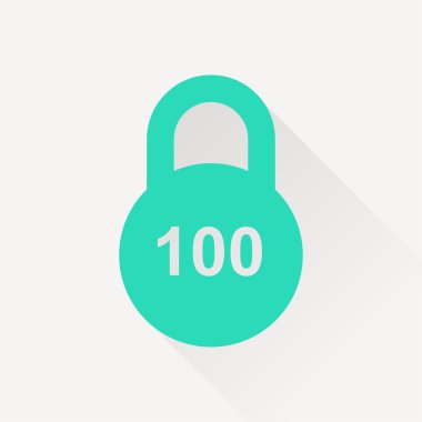 Uzun gölge ile yeşil simge