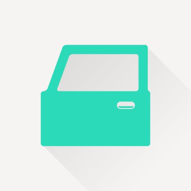 Uzun gölge ile yeşil simge