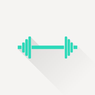 Uzun gölge ile yeşil simge