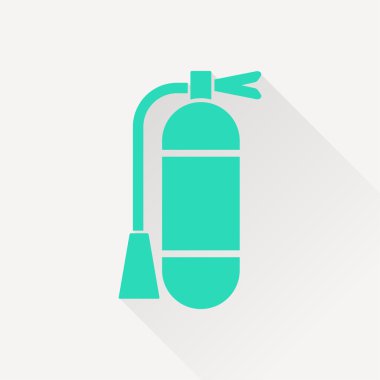 Uzun gölge ile yeşil simge