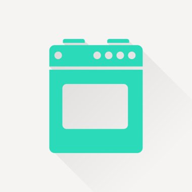 Uzun gölge ile yeşil simge